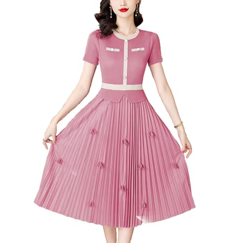 Robe vintage col rond pour vos terrasses d'été et sorties chic