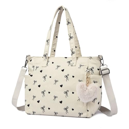 Makukke Cord Tote Bag Tasche Damen Umhängetasche Groß Shopper...
