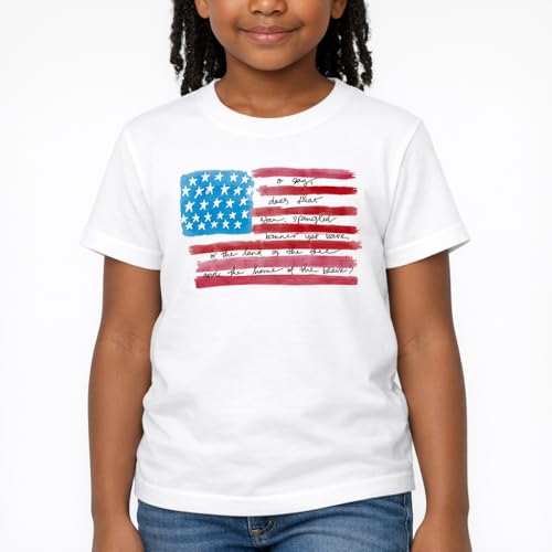 Image of Boys Constitution Day 250 Anniversary USA Shirt Independence Shirt 3-8T | for Kids Boys Girls Toddlers 3T-8T, 4th of July Dinos Flag Patriotic Tee, Independence Day