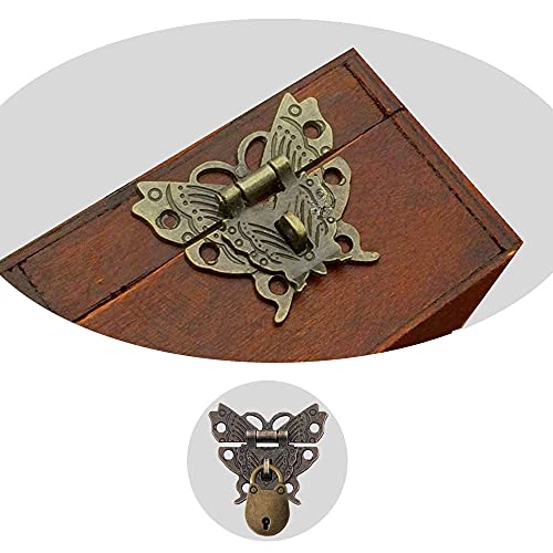 Juliyeh de Retro Mariposa Pestillo Butterfly Latch, Antique Bronze - Image 4