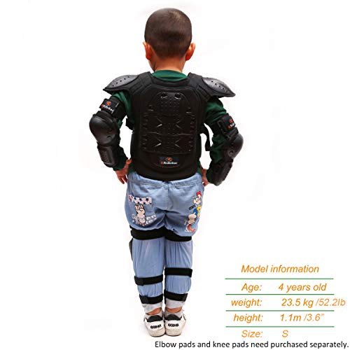 image for RIDBIKER Kids Motorcycle Armor Vest Dirt Bike Chest Spine Protector Ba