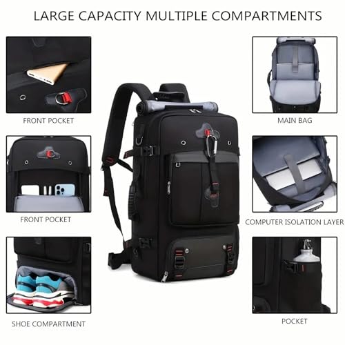 Mochila de senderismo impermeable 35L para hombre miniatura 3