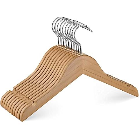 Durable Wooden Toddler Hangers with Notches Cover