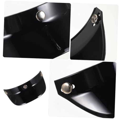 Visera de casco para moto compatible con cascos abiertos protección lluvia sol 5