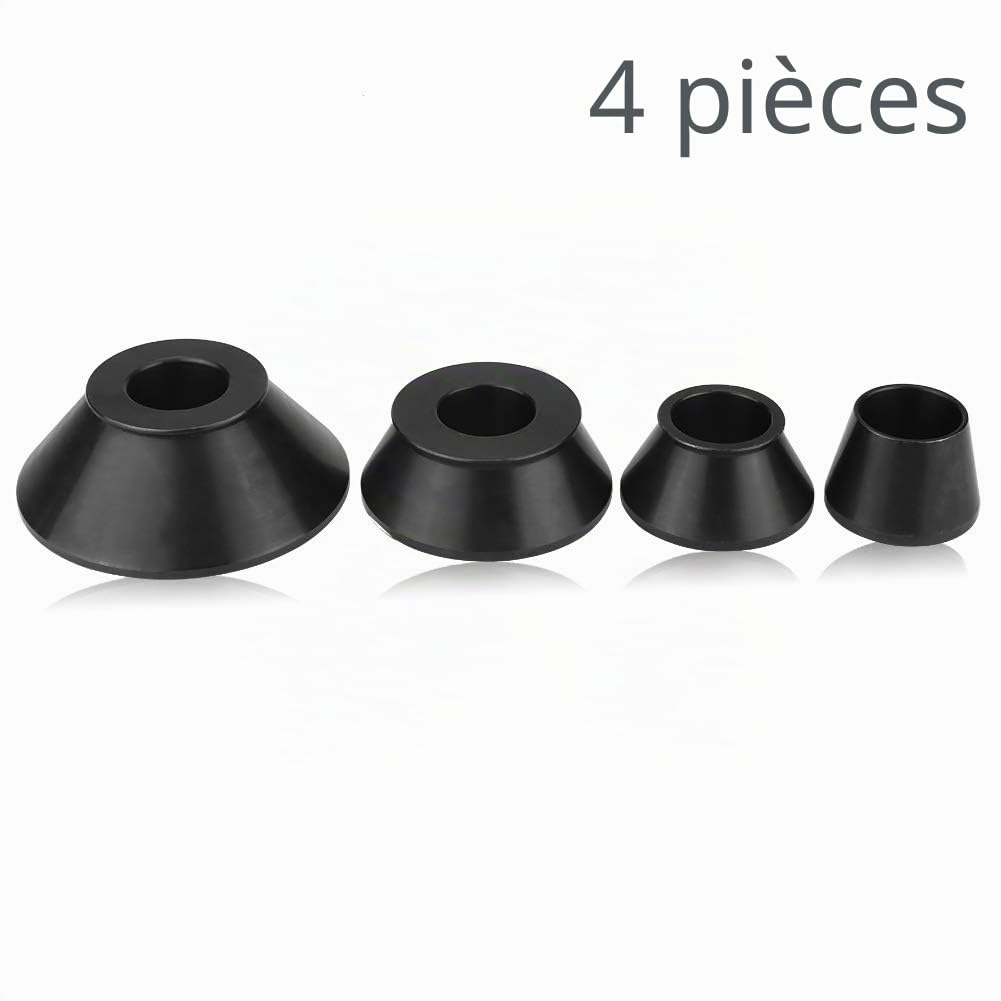 Lot de 4 cônes de centrage - Kit de cône d'équilibrage - Pour arbre de 40 mm