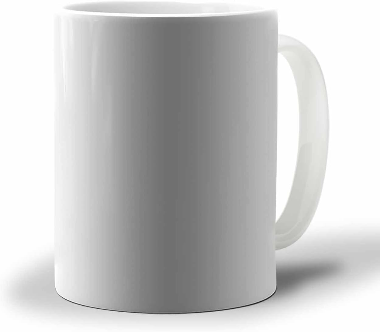 BEMIGO Ceramic Coffee Mug Ombre Black Gray Ceramic Mug White Cup, Modern Art Insulated Coffee Cup with Handle with Pattern Perfect for Tea and Hot Beverages, 12oz