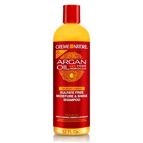 Creme of Nature Arganöl Sulfatfreies Feuchtigkeits- und Glanzshampoo, 350 ml