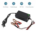 12V Automatic Lead Acid Battery Charger, 1.2A Smart Fast Trickle Fully Automatic Battery Charger Maintainer for Car…