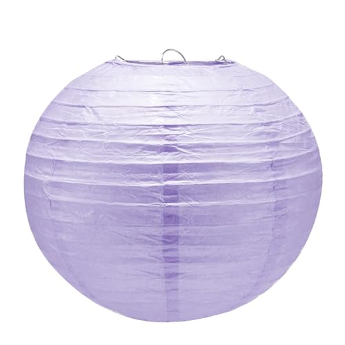 Image of 8 Inch Purple Paper Lanterns for Graduation Decorations 2025 Birthday Party Bachelorette Engagement Wedding Baby Shower(Set of 5, Purple)