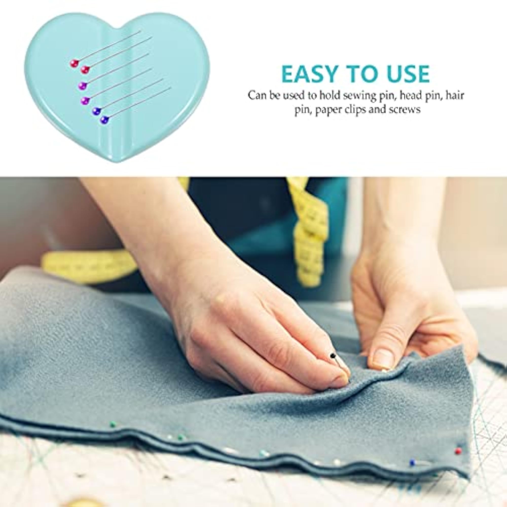 Heart Magnetic Wrist Pin Holder, Sewing Tool