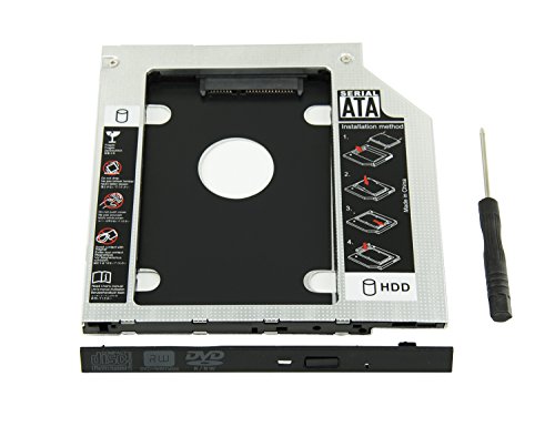 Highfine Universal 9.5mm SATA to SATA 2nd SSD HDD Hard Drive Caddy Adapter Tray Enclosures for DELL HP Lenovo ThinkPad ACER Gateway ASUS Sony Samsung MSI Laptop by HIGHFINE - Used condition - US$8.09