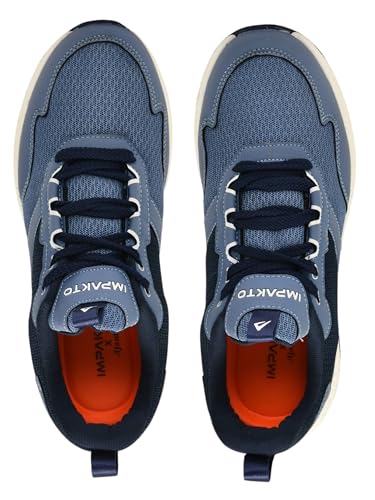 Image of Impakto Grip Trail Runner Men Running Shoes | Lightweight & Breathable Upper | Sport Shoes for Training & Travel | Cushioned Insole | Non-Slip Sole for Better Traction