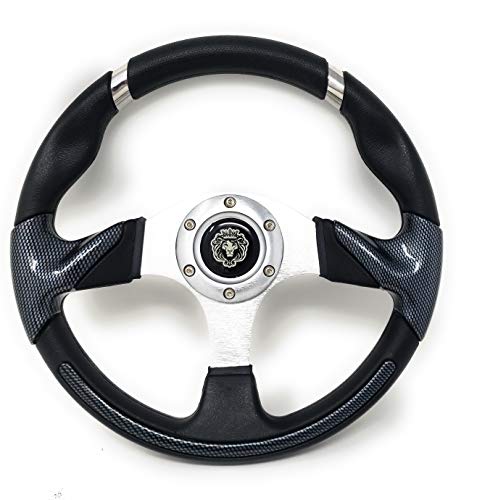 Boat Steering Wheel W/Adapter 3 Spoke Boats With A 3/4" Tapered Key Marine" #TOP1