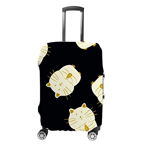 Housse de transport pour bagages motif hamster et graines de tournesol en tissu extensible