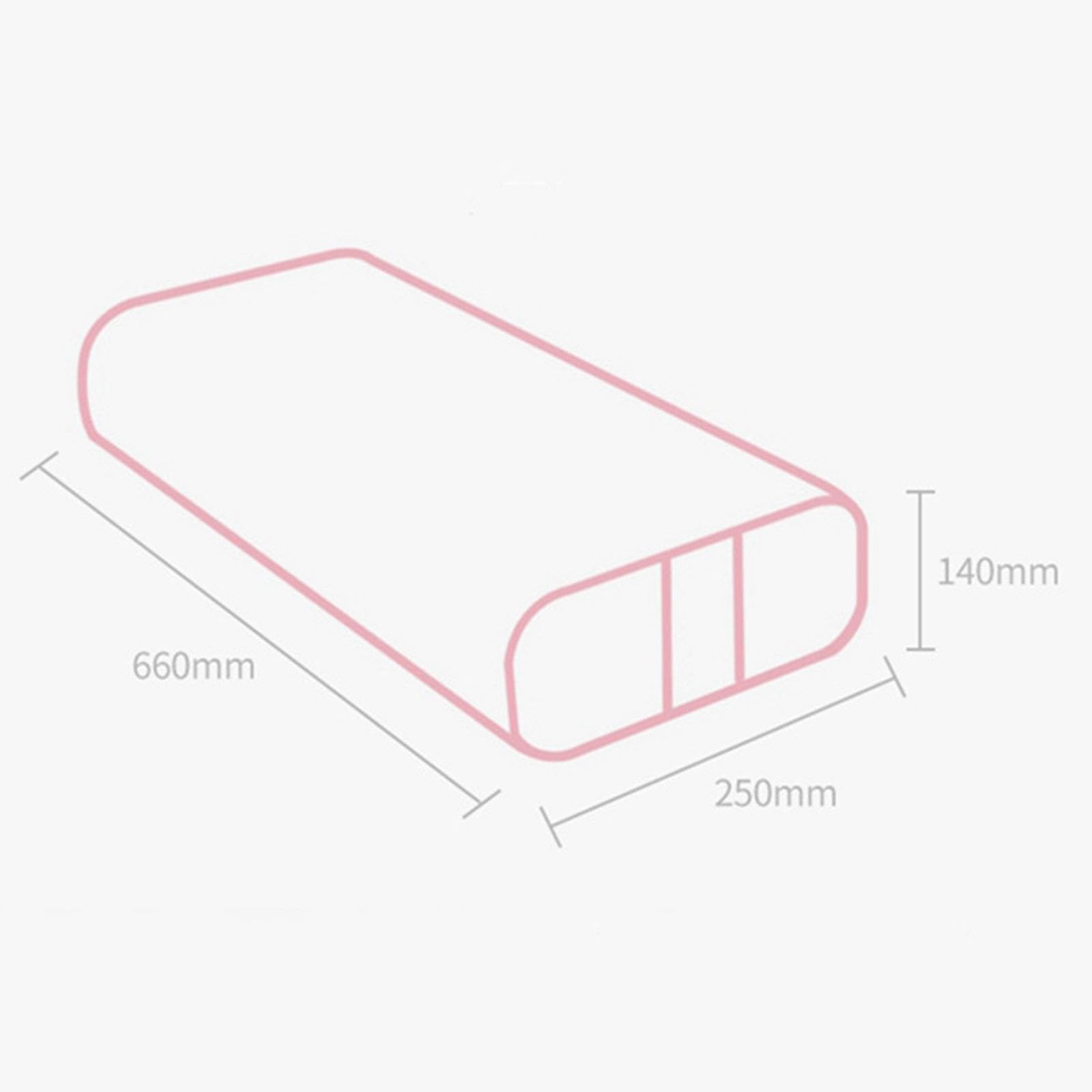 Almohada de Bolster para Soporte de Piernas Cojín Multifuncional Ergonómico con Funda Lavable Y Asa Apta para Ejercicios Sueño Y Meditación