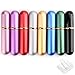 Bekith Set of 8 Colors Empty Essential Oil Personal Inhaler Refillable Aluminum and Glass - Nasal Inhalers Set with 20 Cotton Wicks and 4 Opening Tool