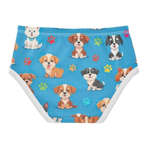 Animal Toddlers Underwear Floral 2t Cotton Little Girl Panties Cute Puppy Claw Cartoon Dogs Briefs Undies Kids2