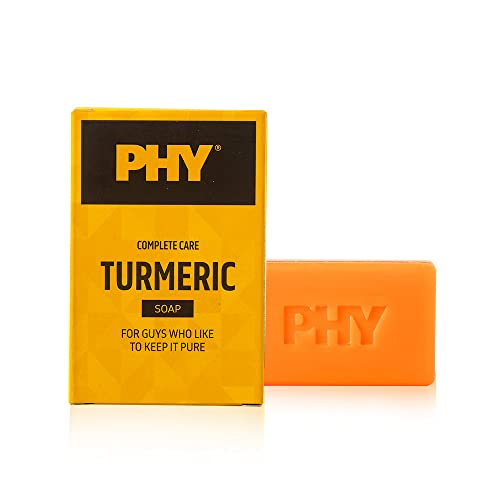 Image of Phy Complete Care Turmeric Soap | Cleanses skin without drying | Deeply nourishes skin | Rich lather | Premium soap for men | 100% Vegan