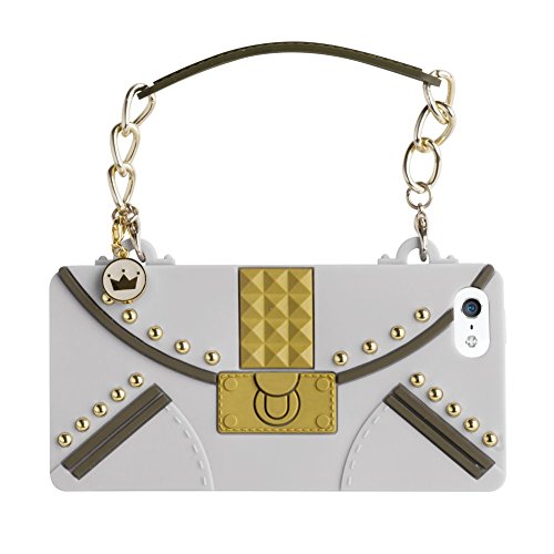 Oblige Saturday   Carcasa para móvil Apple iPhone 5/5S/5C, diseño de bolso, color beige