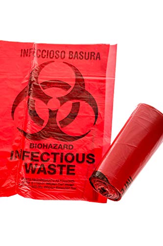 Image of Oakridge OSHA Approved Biohazard Safety Bags (25 Gallon) (50 Bags) - Professional Grade