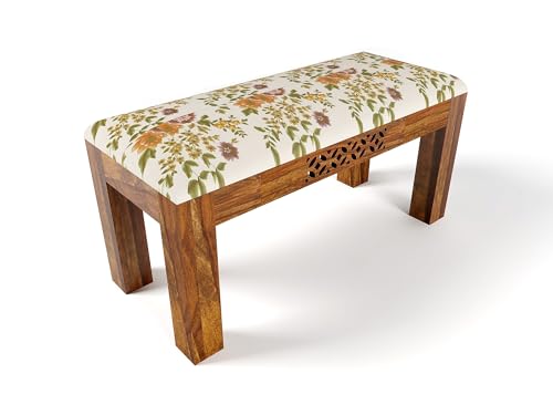 Image of Wooden for Home & Office l Solid Wood Bench for Daining Table l Indoor Outdoor Seating l Seating Bench for Multi Purpose l (Teak Finish)