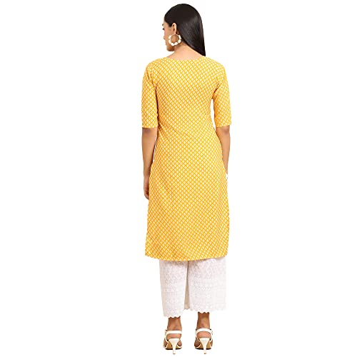 Image of Pinkmint Women's Crepe Digital Print Straight Kurta