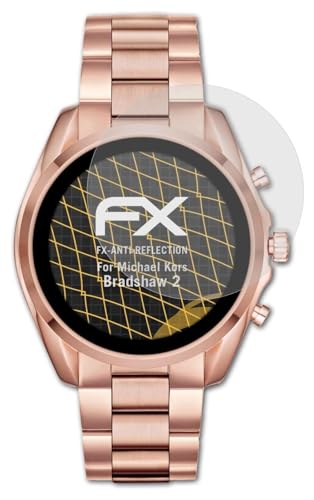 atFoliX Screen Protector compatible with Michael Kors Bradshaw 2 Screen Protection Film, anti-reflective and shock-absorbing FX Protector Film (3X)