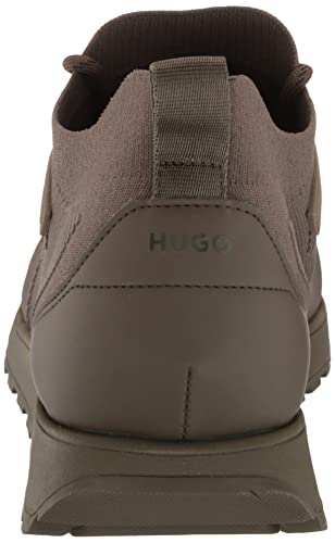 HUGO Men's Tonal Lace Up Nylon Sneakers3