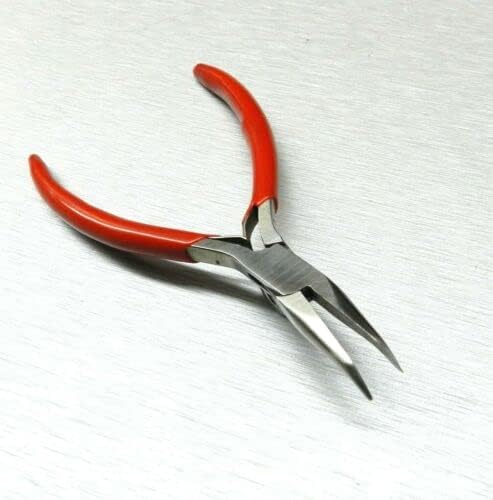 Bent Nose Pliers 45º Bent Jaws Plier Jewelry Making Hobby Craft Wire Work 4-1/2" By JTS