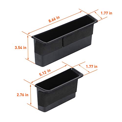 Savadicar ドアサイドストレージオーガナイザー グラブハンドルボックス インテリアアクセサリー ブラック