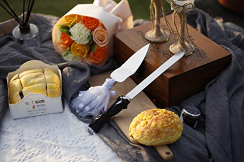 Bride And Groom Wedding Cake Knife And Server Set Serrated Knife Pie Server For Wedding Gift Valentine Day Gift #TOP2