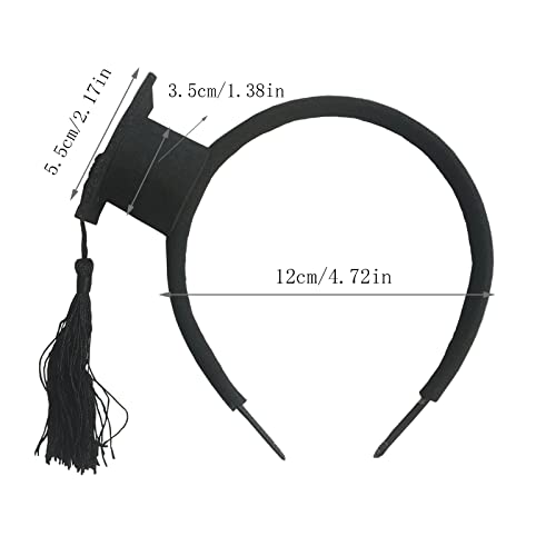 Doctorhoed Haarband,Hoofdband,Hoofddeksel voor Kinderen,Volwassenen Afstudeerfeestkostuum Accessoires - Image 3