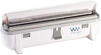 We Can Source It Ltd - Wrapmaster 4500 18 inch Cling Film Dispenser - Foil Cutter Box with Pull, Press and Release Mechanism - Refillable, Easy Clean and Safe Kitchen Film Cutter