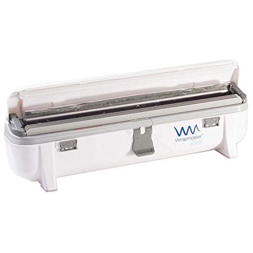 We Can Source It Ltd - Wrapmaster 4500 18 inch Cling Film Dispenser - Foil Cutter Box with Pull, Press and Release Mechanism - Refillable, Easy Clean and Safe Kitchen Film Cutter