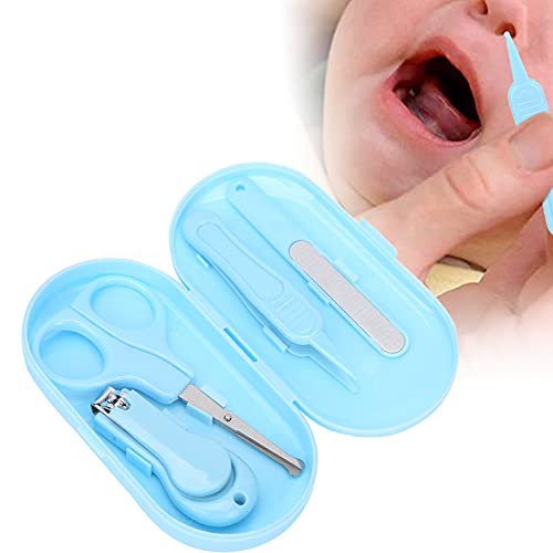 Cortador de unhas para bebês, conjunto de manicure para bebês de aço inoxidável preciso e bastante s