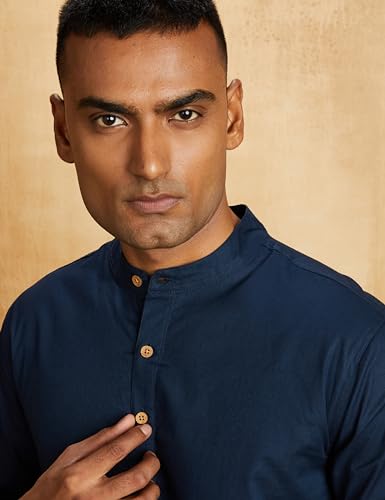 Image of Amazon Brand - Symbol Men Cotton Regular Fit Kurta Pyjama Set