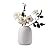 Ceramic Vases, White Vases, Minimalist Vases, Home Decor Vases, Fits Everywhere, Also Gifts for Christmas, Independence Day and Other Holidays, 5.9 Inch.(ZJ White)