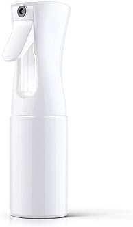 URAQT Hair Spray Bottle, Continuous Water Mister Empty Spray Bottle, Salon Hairdressing Spray Bottle, Multifunctional Fine Mist Water Spray Bottle for Plants, Pets, Home Clean, 200ML, White