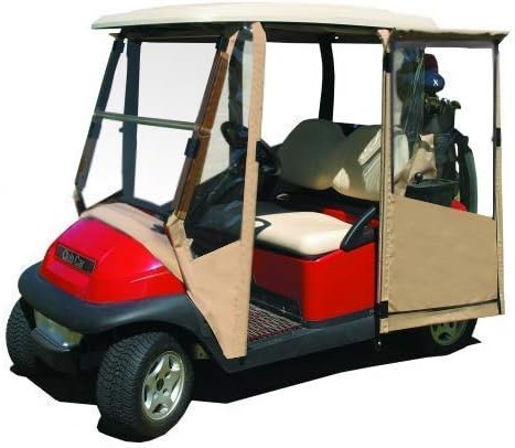 Miniatura 6 de Funda negra para carrito de golf  Doorworks con puerta con bisagras para carrito de golf  Club Car adelante, precedente o Tempo cubierta de carrito