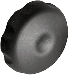 Knob, Round Shaft, 9.53 mm, Nylon (Polyamide), Round Fluted, 63.5 mm, 4300 Series