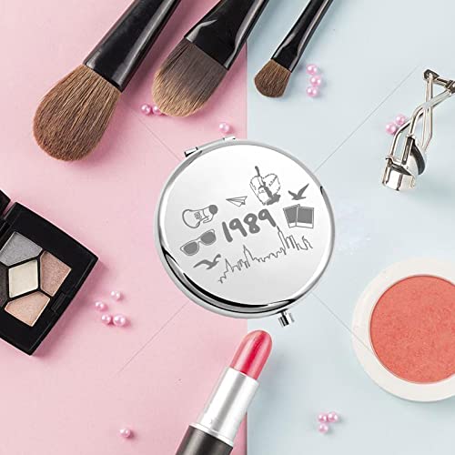 Jniap Singer Inspired Gifts Pocket Mirror Compact Makeup Mirror For Singer Fans Portable Travel Makeup Mirror Music Lover Gifts (1989 M) #TOP2