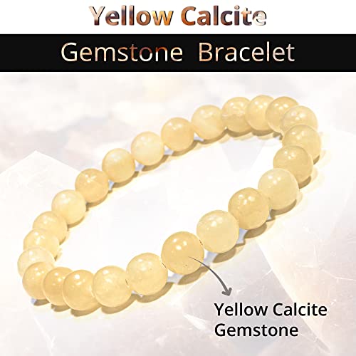 Image of ANAYA AGATE Healing Crystal Bracelet for Women and Men - 8mm Round Beaded Bracelet for Men and Women - Unisex Stretchy Gemstone Bracelet for Healing and Protection