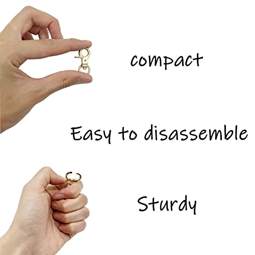 Dog Tag Clips 2 Pack Easy Change for Pet ID Tag Quick Clips Small Medium Large Dogs and Cats Collars|Gold| Dog Tag Clips 2 Pack Easy Change for Pet ID Tag Quick Clips Small Medium Large Dogs and Cats Collars|Gold|