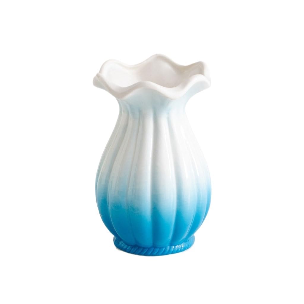 Vase Nordic Ceramic Vase Home Hydroponics Living Room TV Cabinet Flower Arrangement Ornaments Ceramic Vase(C)