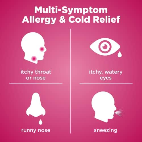 Amazon Basic Care Allergy Relief Diphenhydramine HCl 25 mg, Antihistamine Tablets for Symptoms Due to Hay Fever and Upper Respiratory Allergies, Mini-Tabs, 100 Count - 1