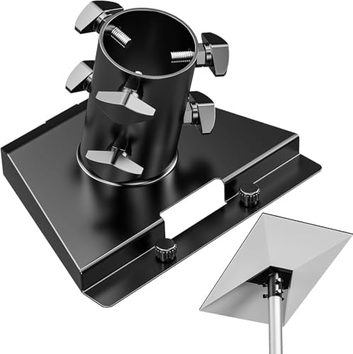 Starlink Gen 3 Pipe Adapter, Starlink Pole Mount, Starlink Mounting Kit, Starlink V3 Mount Plate Roof Mount for Starlink Standard Dish, Fits 1” to 2.1” Poles