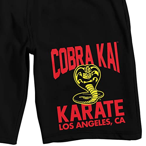 Cobra Kai Los Angeles, CA Men's Black Sleep Shorts2
