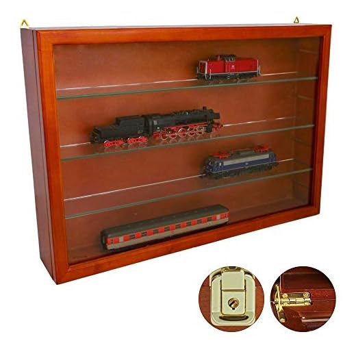 Sammelvitrine Holz mahagony: Format ca. 62 x 42 x 10 cm