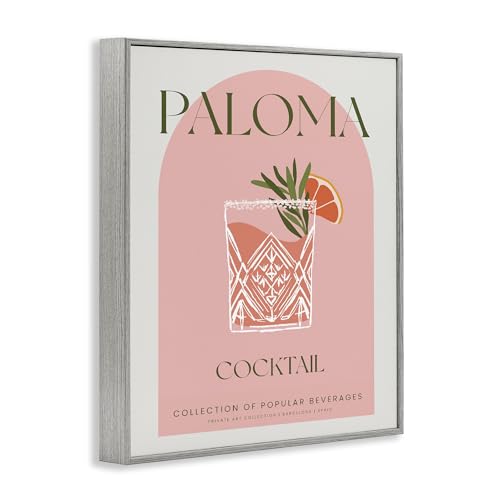 Tableau rétro gris Paloma encadré Stupell Industries chic