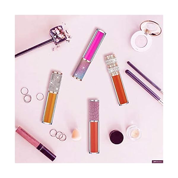 20-Pack-Diamond-Lip-Gloss-Tubes-with-Wand-5ml-Empty-Rhinestone-Lip-Gloss-Containers-Cute-Lipgloss-Bottles-Crystal-Lip-Gloss-Supplies-Kit-2pcs-Syringes-5pcs-Mylar-Bags-Labels-for-DIY-Lip-Gloss-Base AMORIX 20 Pack Diamond Lip Gloss Tubes with Wand 5ml Empty Rhinestone Cute Lipgloss Bottles/Containers Crystal Lip Gloss Supplies Kit + 2pcs Syringes + Labels for DIY Lip Gloss Base
